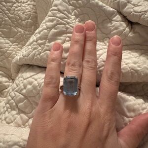 Antique Aquamarine 14k ring